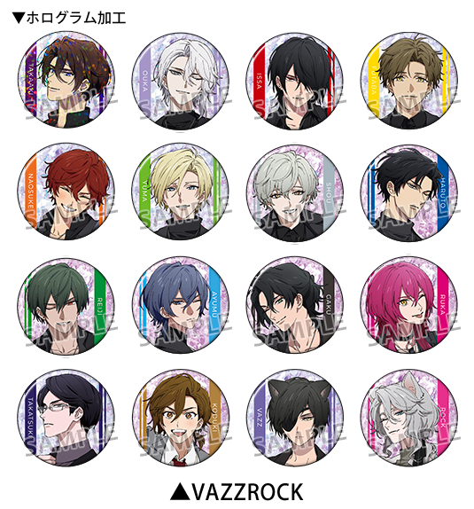 ALIVE＆SQ 10周年記念ツキプロフェアinアニメイトキャラバッジコレクションVAZZROCK