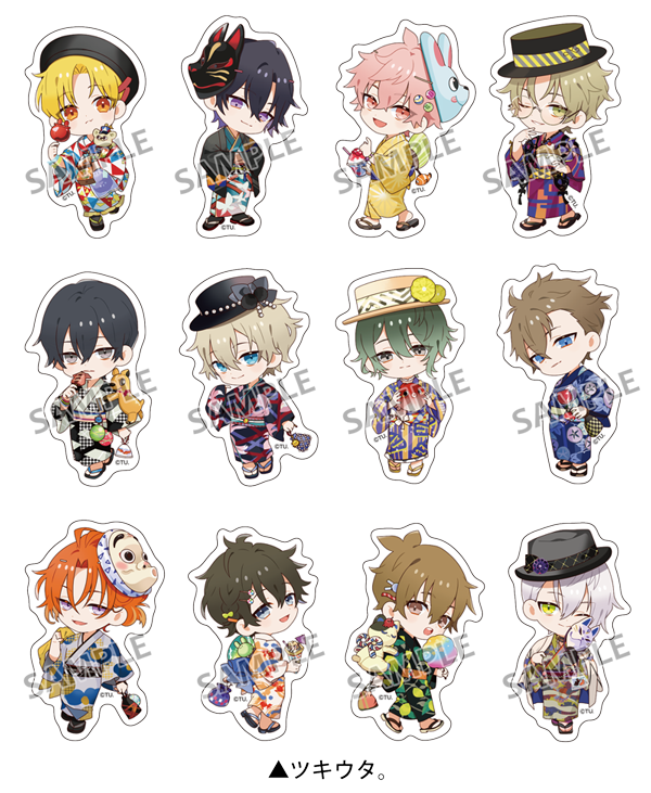 ALIVE＆SQ 10周年記念ツキプロフェアinアニメイトダイカットステッカーツキウタ。