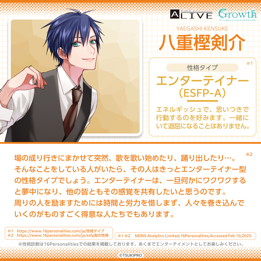 Growth八重樫剣介の診断結果