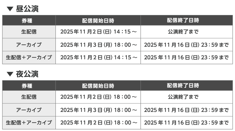 TALK LOUNGE SQ配信視聴可能時間